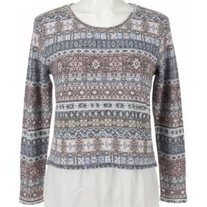 kiara Blouse Size S Blue Pink Layered Look Preppy Academia Retro Y2K Coquette